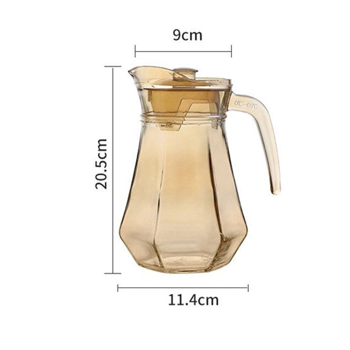 Kalsten | Amber hexagonal Glass Cups