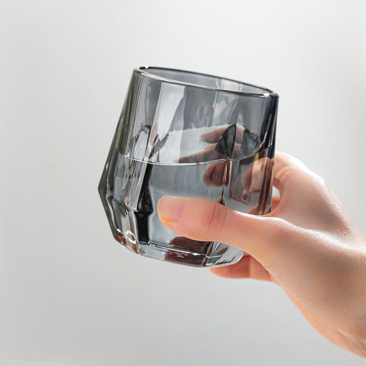 Kalsten | Amber hexagonal Glass Cups