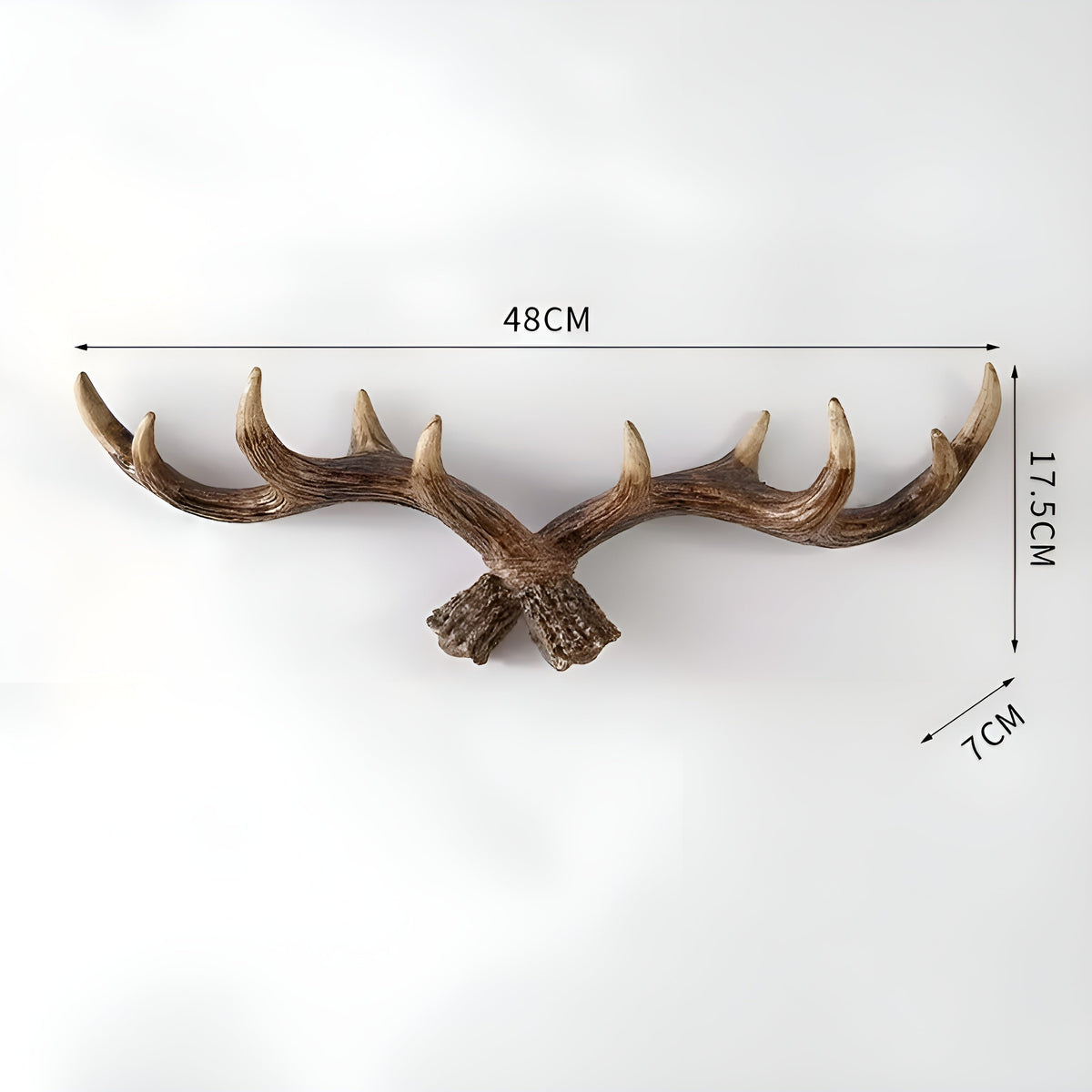 Antler Wall Hook – Retro Design for Coats and Jackets | Decorative Coat Hook | Bowlift