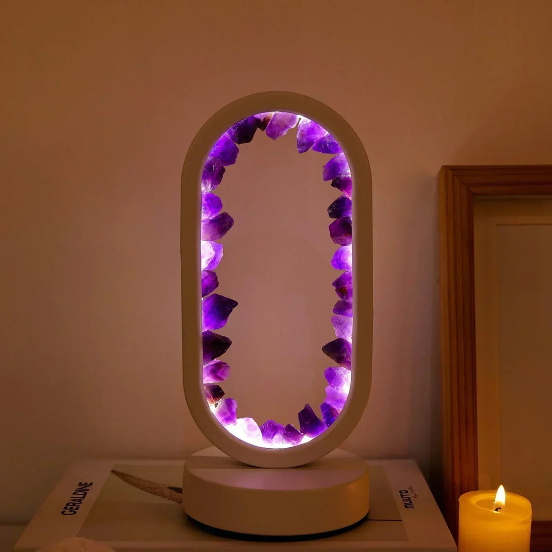 Table lamp with crystal ambient light design | Kalsten