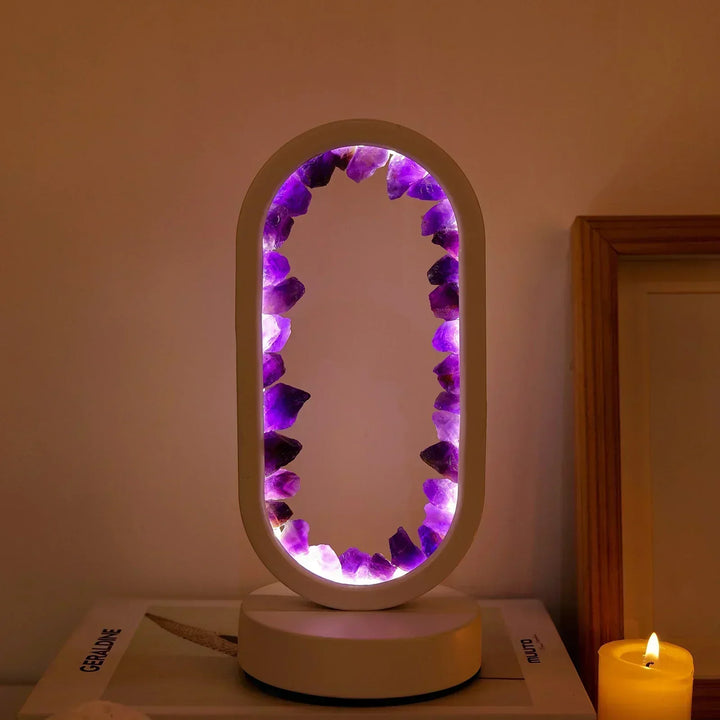 Table lamp with crystal ambient light design | Kalsten