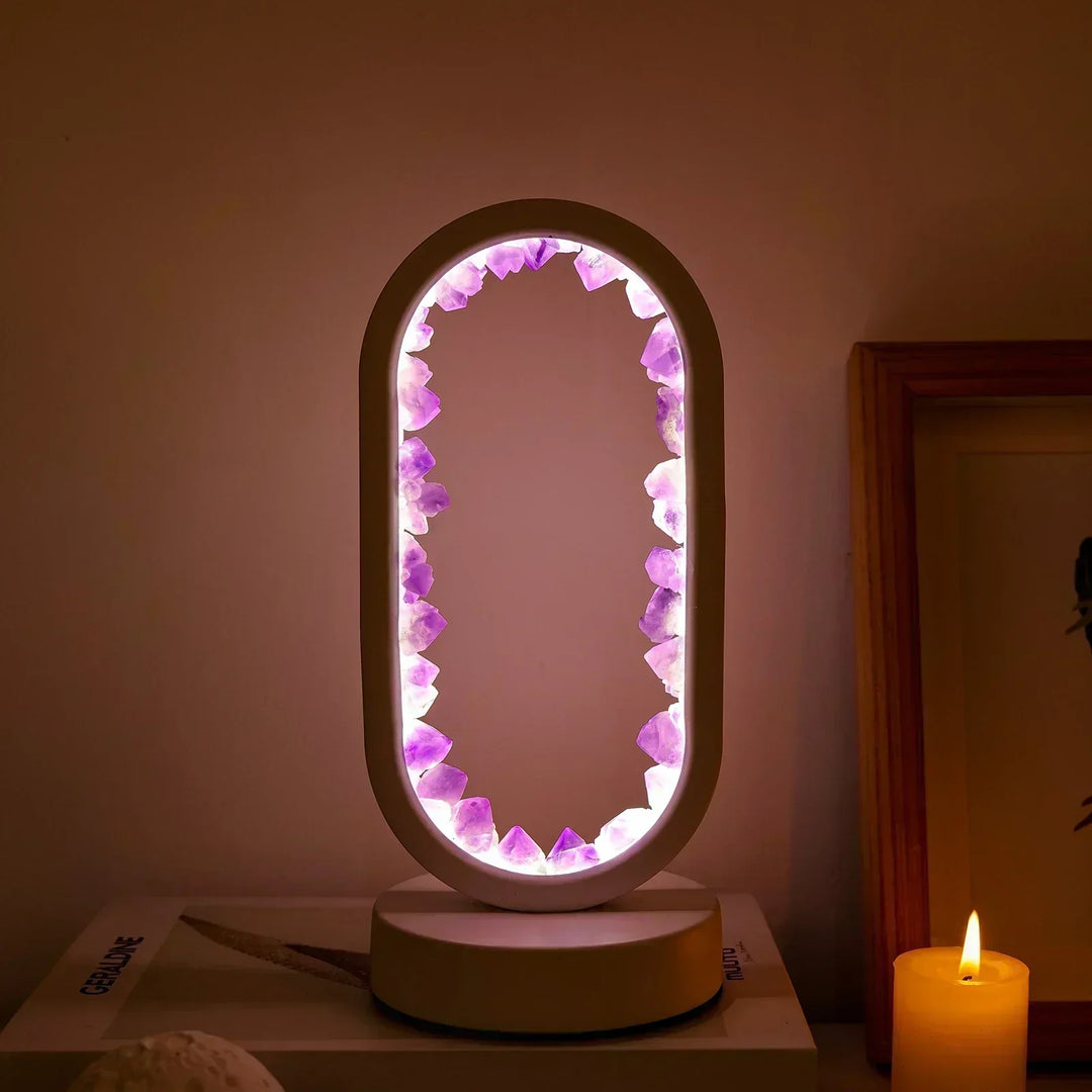 Table lamp with crystal ambient light design | Kalsten