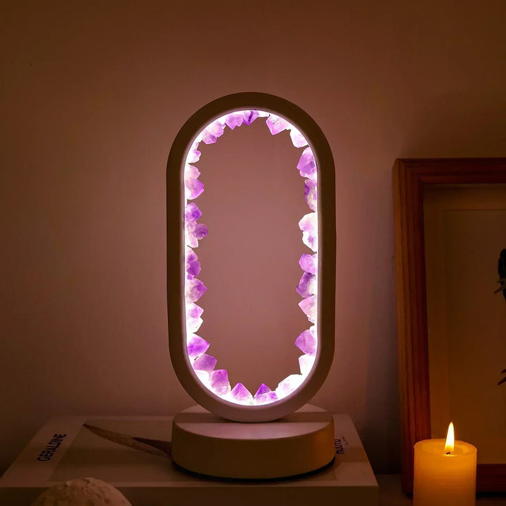 Table lamp with crystal ambient light design | Kalsten