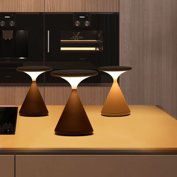 Hourglass Cordless LED Table Lamp with Touch Dimmer | Kalsten