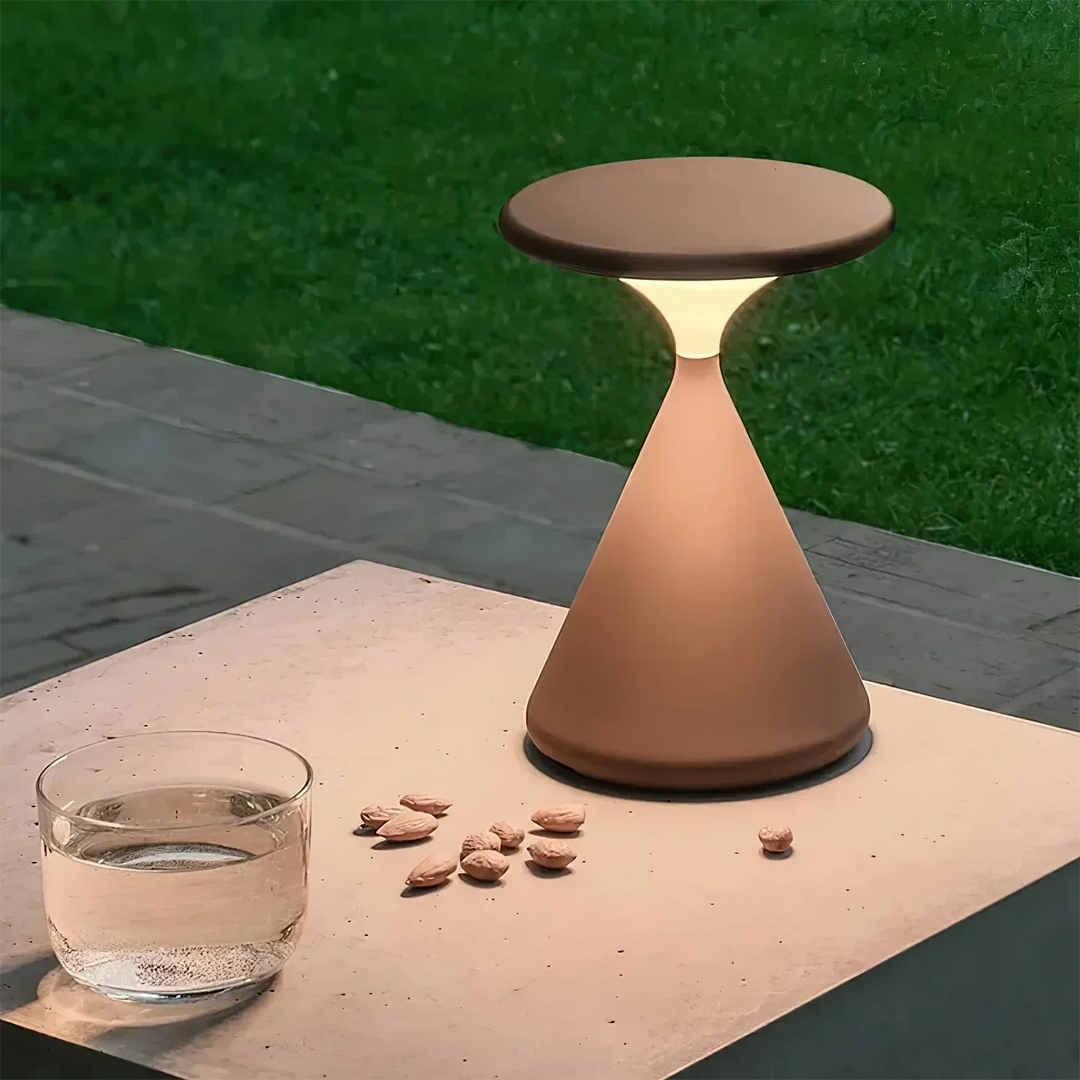 Hourglass Cordless LED Table Lamp with Touch Dimmer | Kalsten
