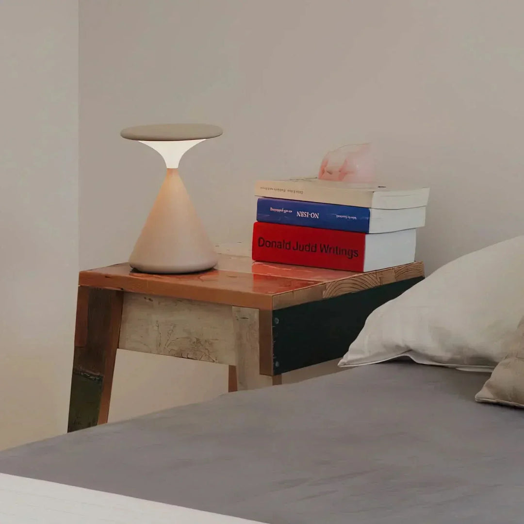 Hourglass Cordless LED Table Lamp with Touch Dimmer | Kalsten