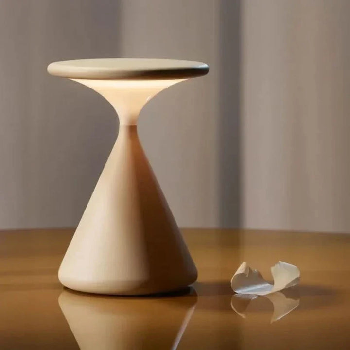 Hourglass Cordless LED Table Lamp with Touch Dimmer | Kalsten
