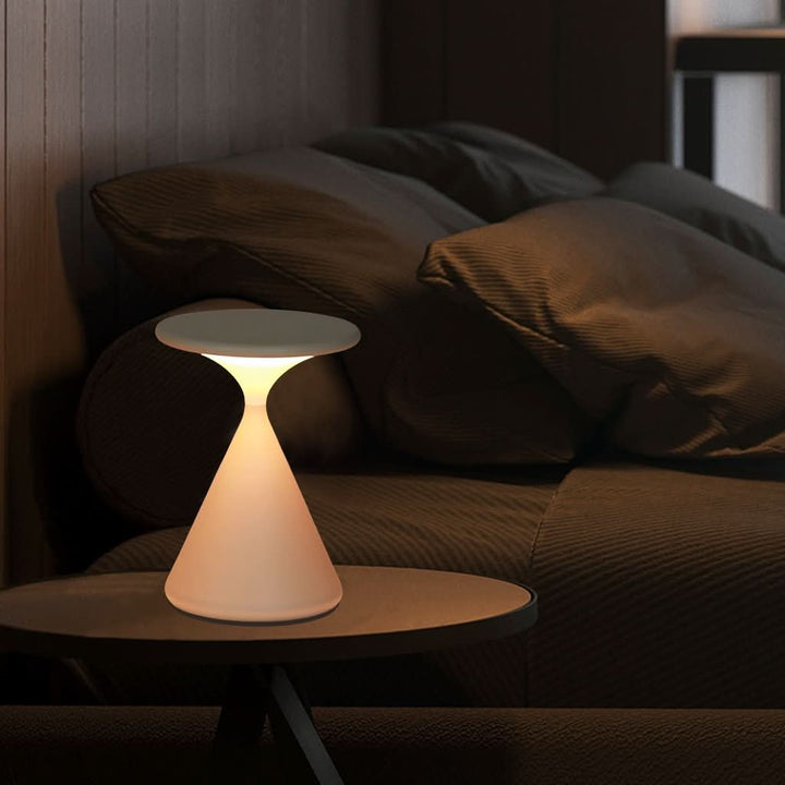 Hourglass Cordless LED Table Lamp with Touch Dimmer | Kalsten