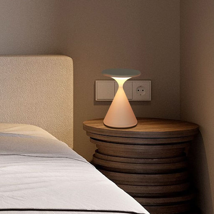 Hourglass Cordless LED Table Lamp with Touch Dimmer | Kalsten