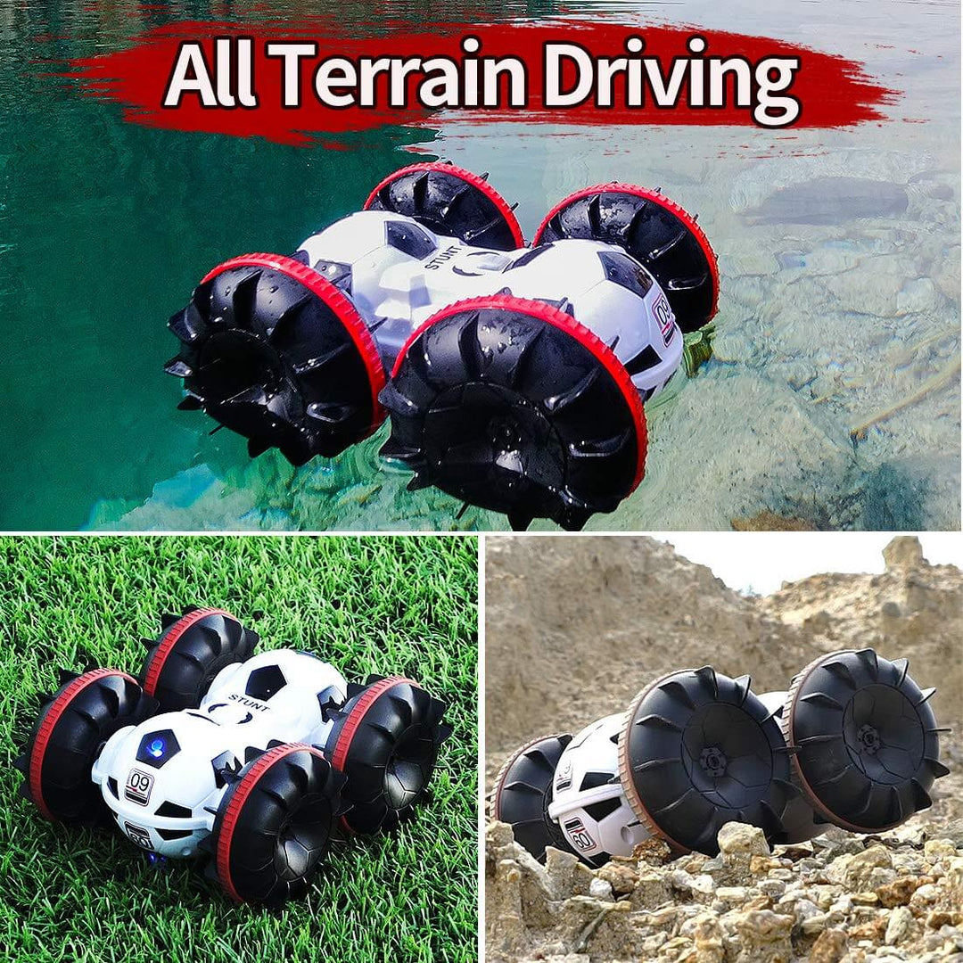 Kalsten | Amphibious Remote-Controlled Car, All-Terrain Football, Remote-Controlled Boat, Pool Toy, Gift for Boys and Girls