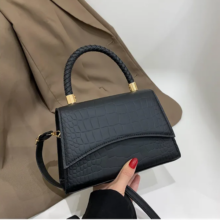 Style feather Women's Handbag made of PU leather with Crossbody strap | Kalsten