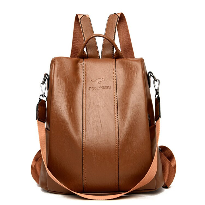 Kalsten | Theft-Proof Leather Backpack for Women in Vintage Style