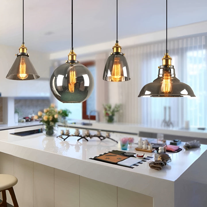 Hanging lamp made of antique glass – Vintage style for stylish lighting | Kalsten