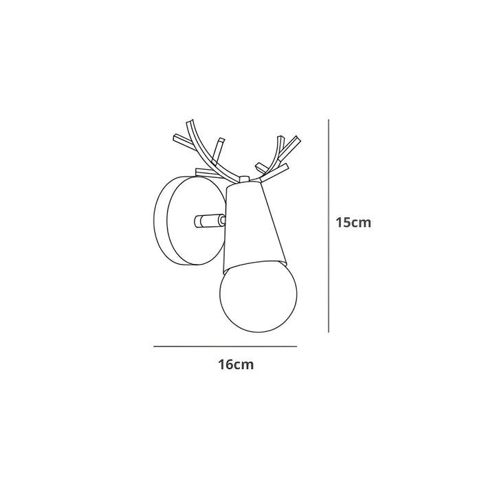 Nordic Glow Antler LED Wall Lamp – Elegant & Energy Efficient Design Kalsten