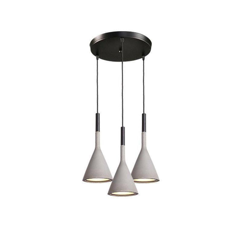 Conical Concrete Drop light Pendant Light | Kalsten