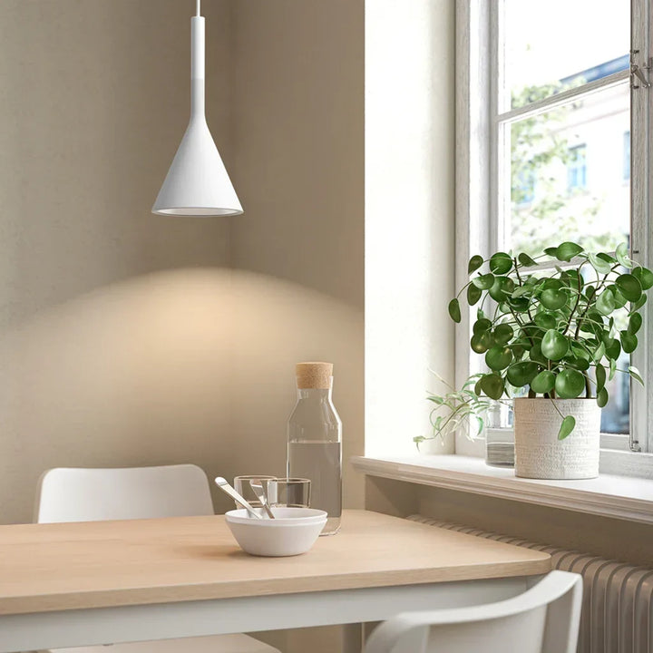 Pendant Light Concrete 10 in Grey Adjustable Dining Room Kitchen Island Hanging Ceiling Lamp | Kalsten
