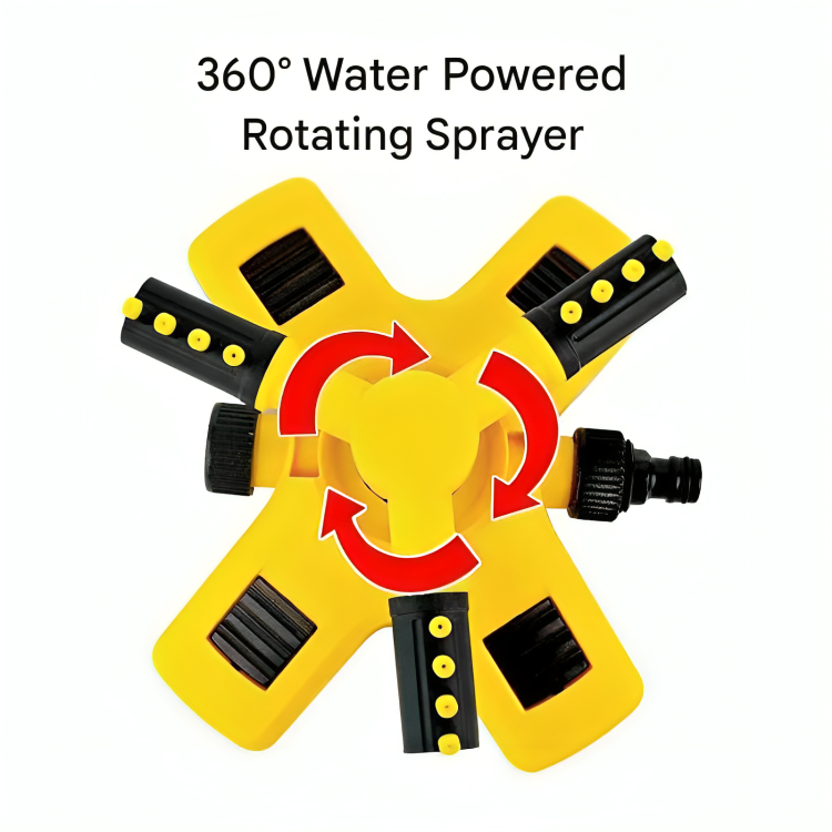 Kalsten | Rotating Sprinkler for Lawn | 360° Coverage, Water-Saving Technology & Adjustable Spray for Efficient Garden Irrigation