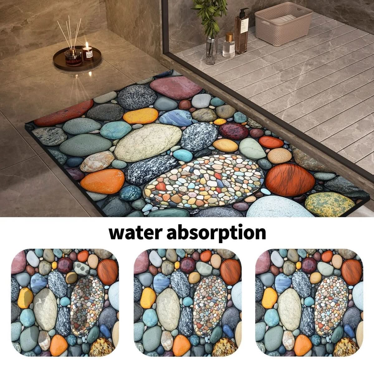 Diatomaceous Earth Bath Mat for Safety and Comfort