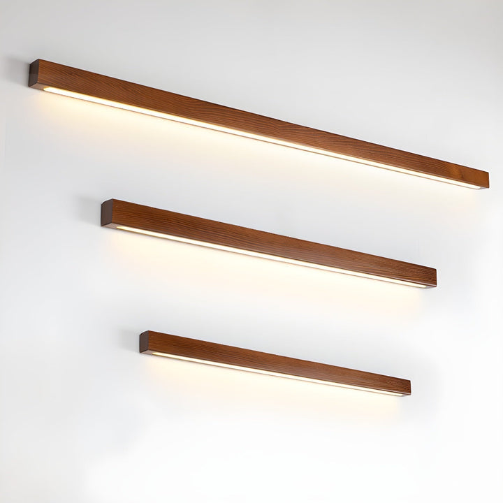 Arlo Linear Wood Lamp bracket Wall Light | Kalsten