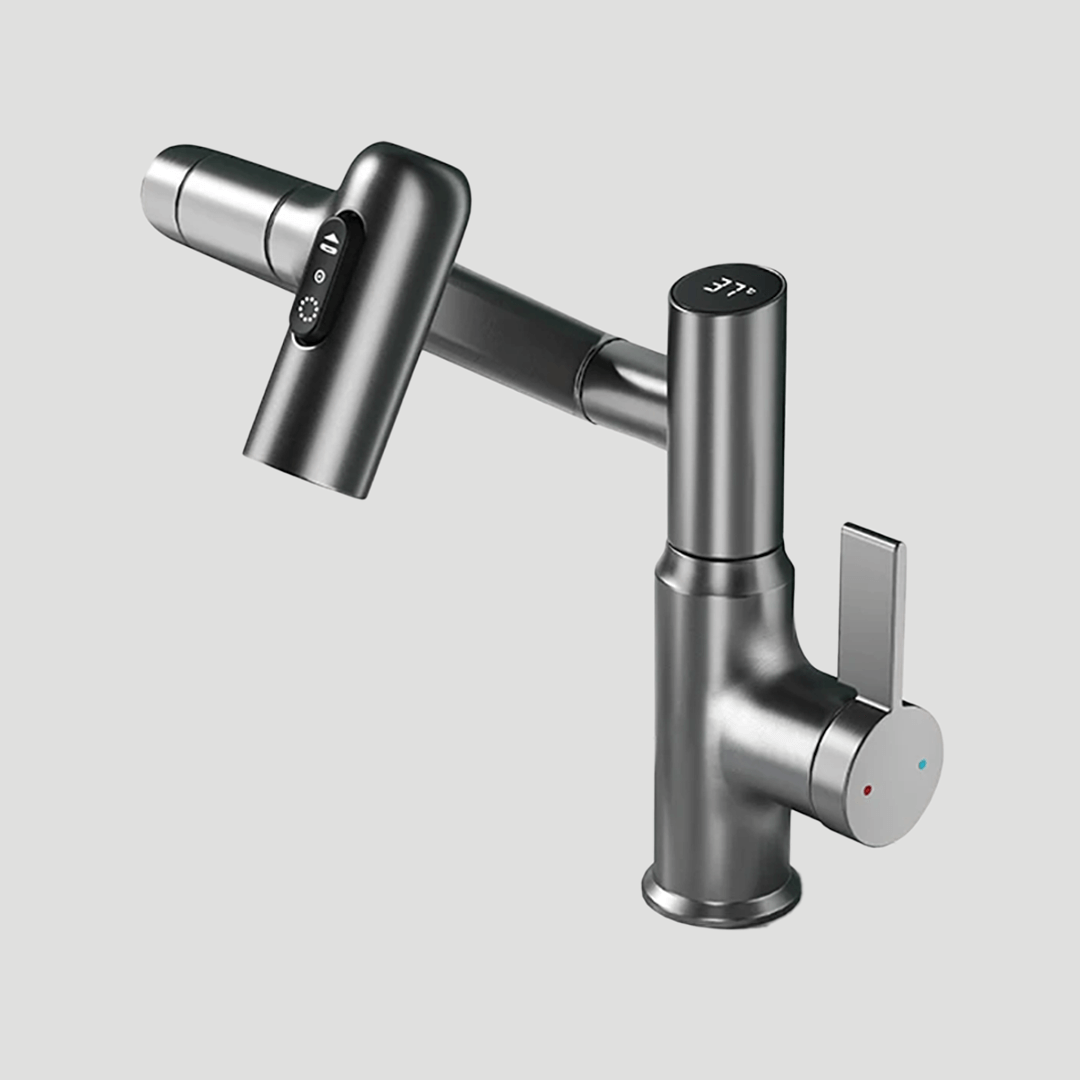 LUSTRAFLOW 360° faucet with LED temperature display | Kalsten
