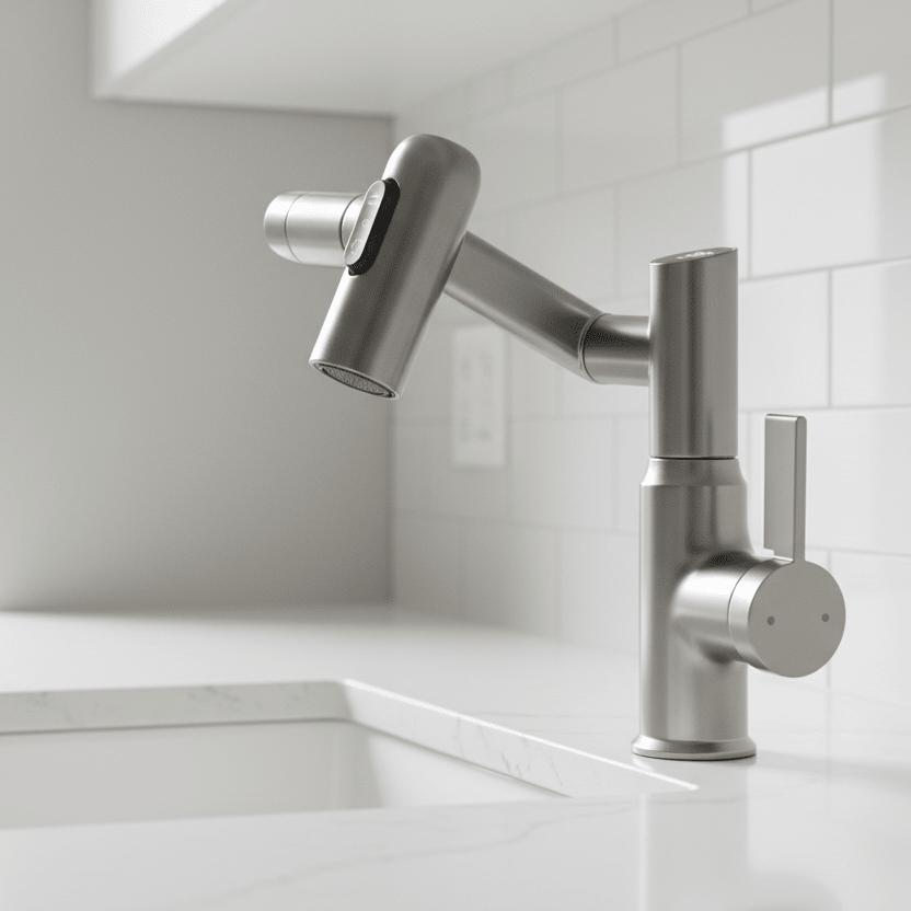 LUSTRAFLOW 360° faucet with LED temperature display | Kalsten