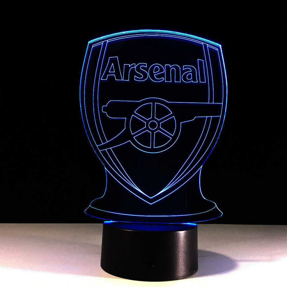 Football Arsenal 3D Optical Illusion Lamp | Kalsten