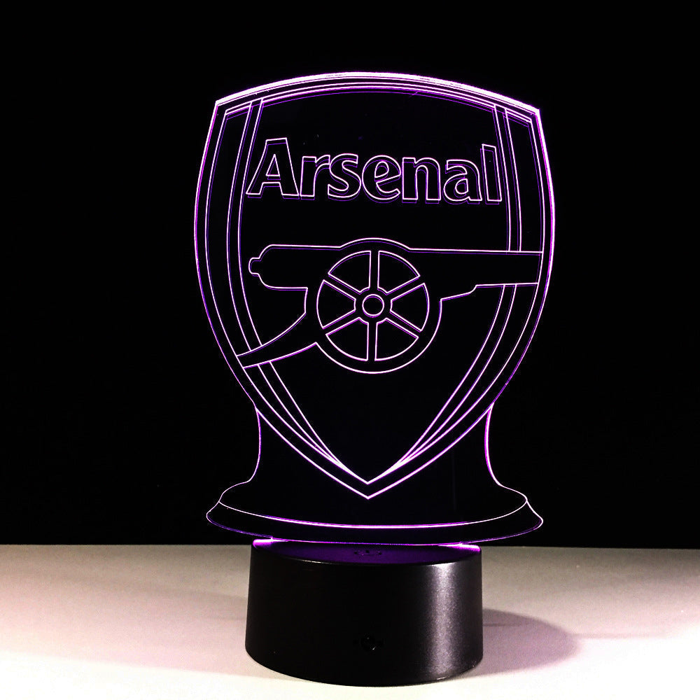 Football Arsenal 3D Optical Illusion Lamp | Kalsten