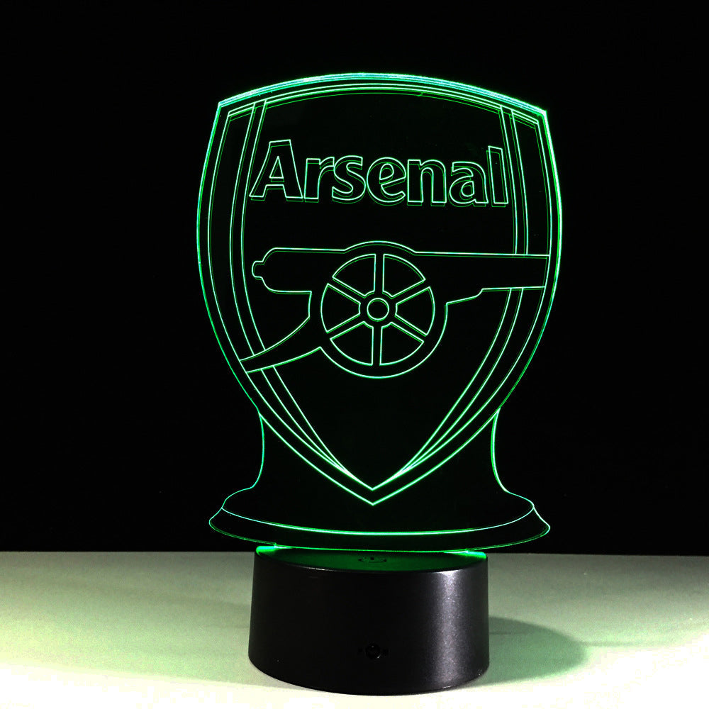 Football Arsenal 3D Optical Illusion Lamp | Kalsten