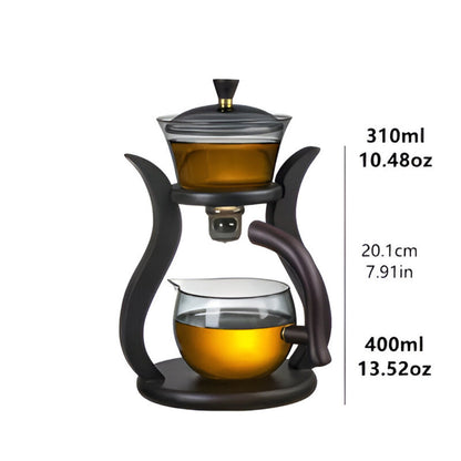 BowLift | Artisan Magnetic Glass Teapot Set with Infuser – Elegant Drip-Free Glass Teapot for Loose Leaf Tea
