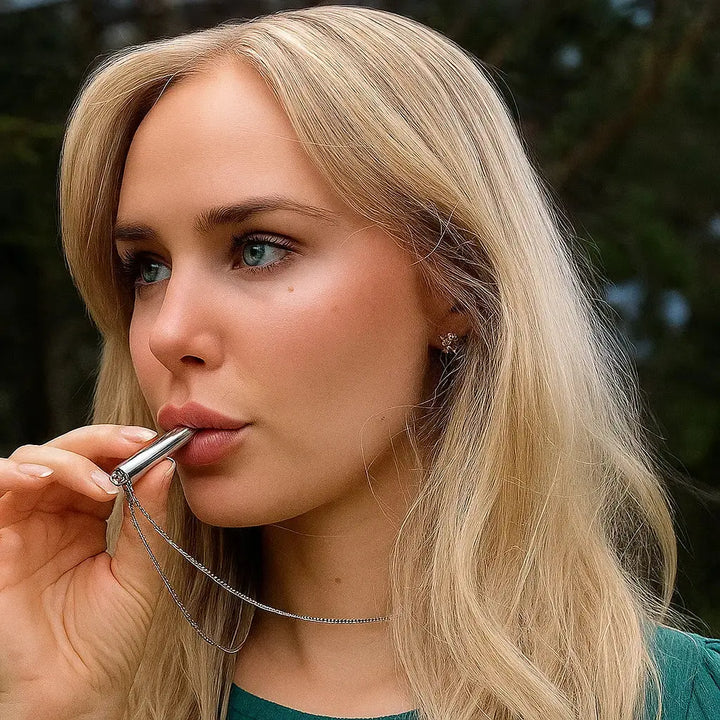 Kalsten | Breathing chain made of stainless steel – For quitting smoking & stress relief