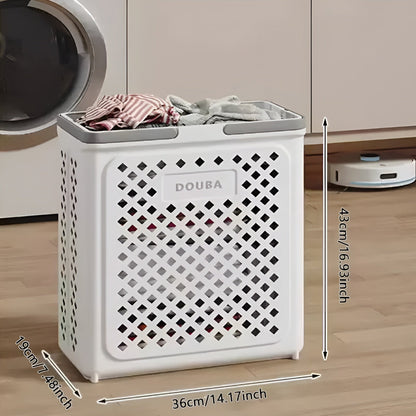 FoldaBowlifte Laundry Basket with Wheels – Space-Saving & Practical | Perfect for Bathroom & Bedroom | Bowlift