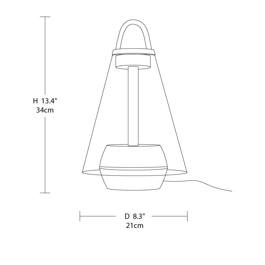 Aura Glow Portable Table Lamp 8.3″ | Kalsten
