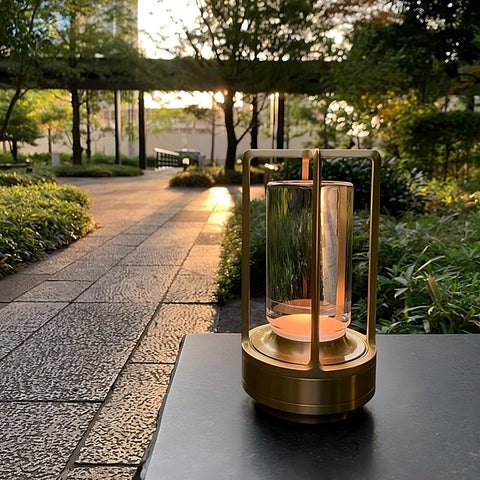Auralight Wireless Table Lamp Crystal Glass Touch Control | Kalsten