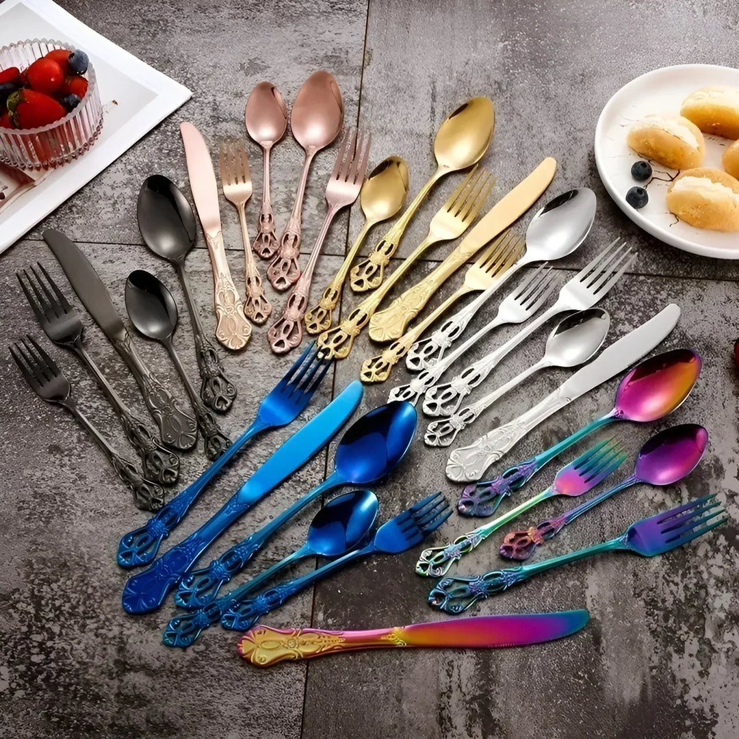 24-Piece Stainless Steel Cutlery Set