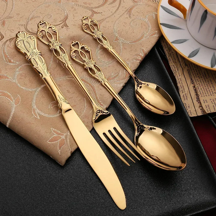 24-Piece Stainless Steel Cutlery Set