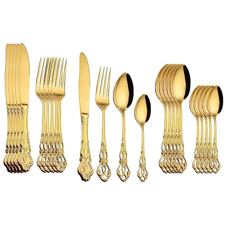 24-Piece Stainless Steel Cutlery Set