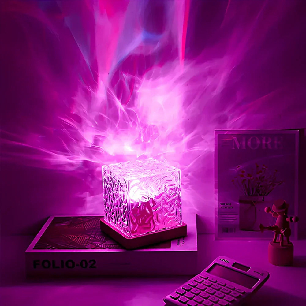 Kalsten | Table Lamp Glass Cube Ambient Light