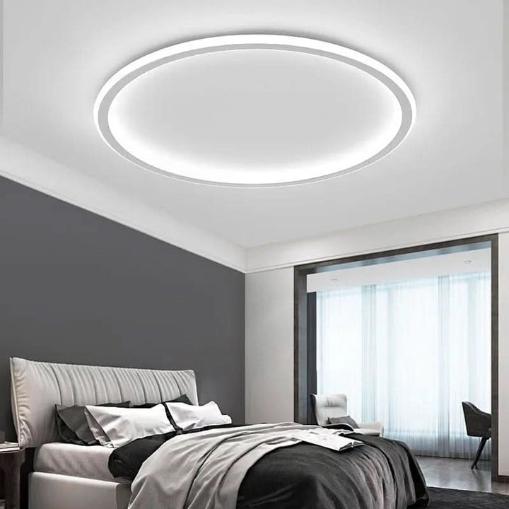 Scandinavian LED ceiling lamp with warm, glare-free light