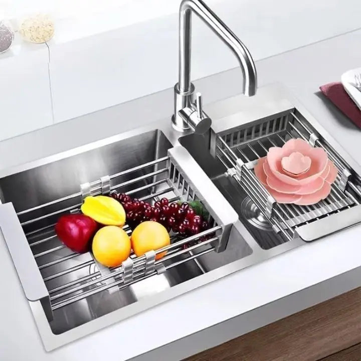 Kalsten | Extendable Dish Rack – Drying & Washing Possible in the Smallest Space