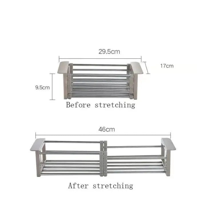 Kalsten | Extendable Dish Rack – Drying & Washing Possible in the Smallest Space