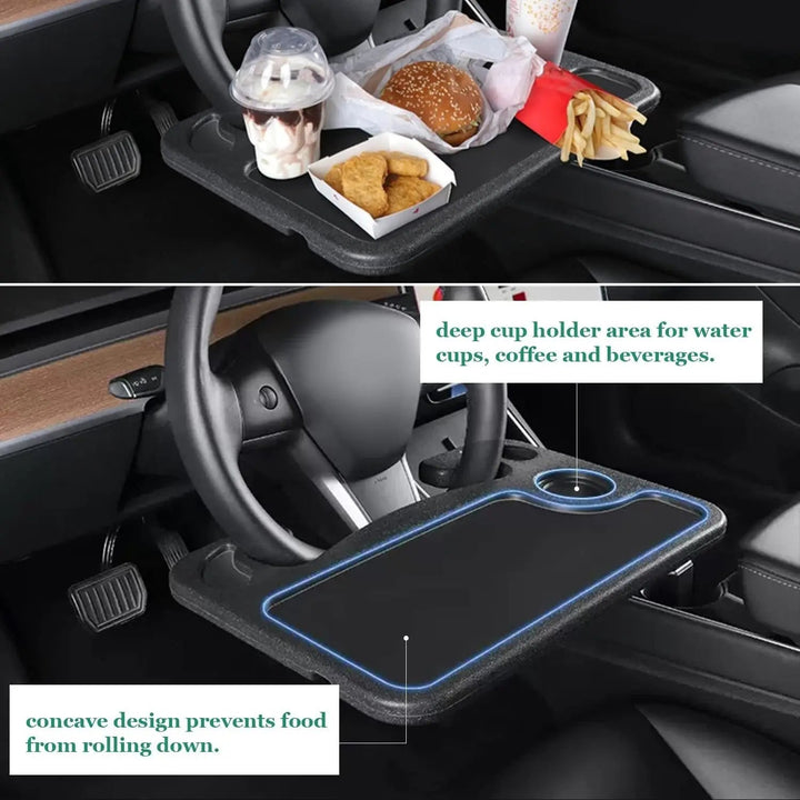 Kalsten | Car Dining Table & Laptop Holder – Directly mountable at the steering wheel
