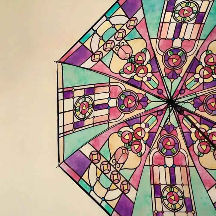 Kalsten | Automatic umbrella in vintage style – Inspired by poetry & glass art