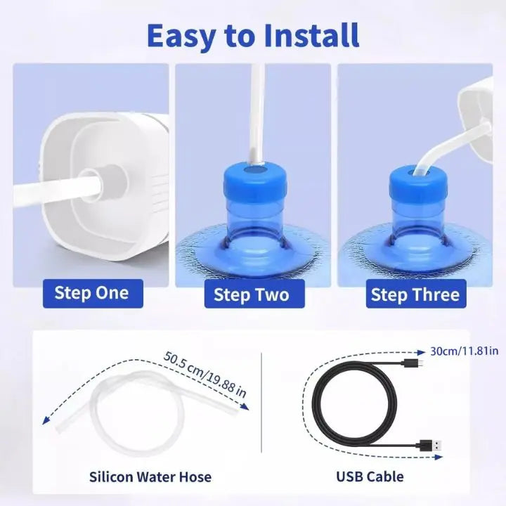 Kalsten | Automatic Water Bottle Pump – Hygienic, Lightweight & Battery-Powered