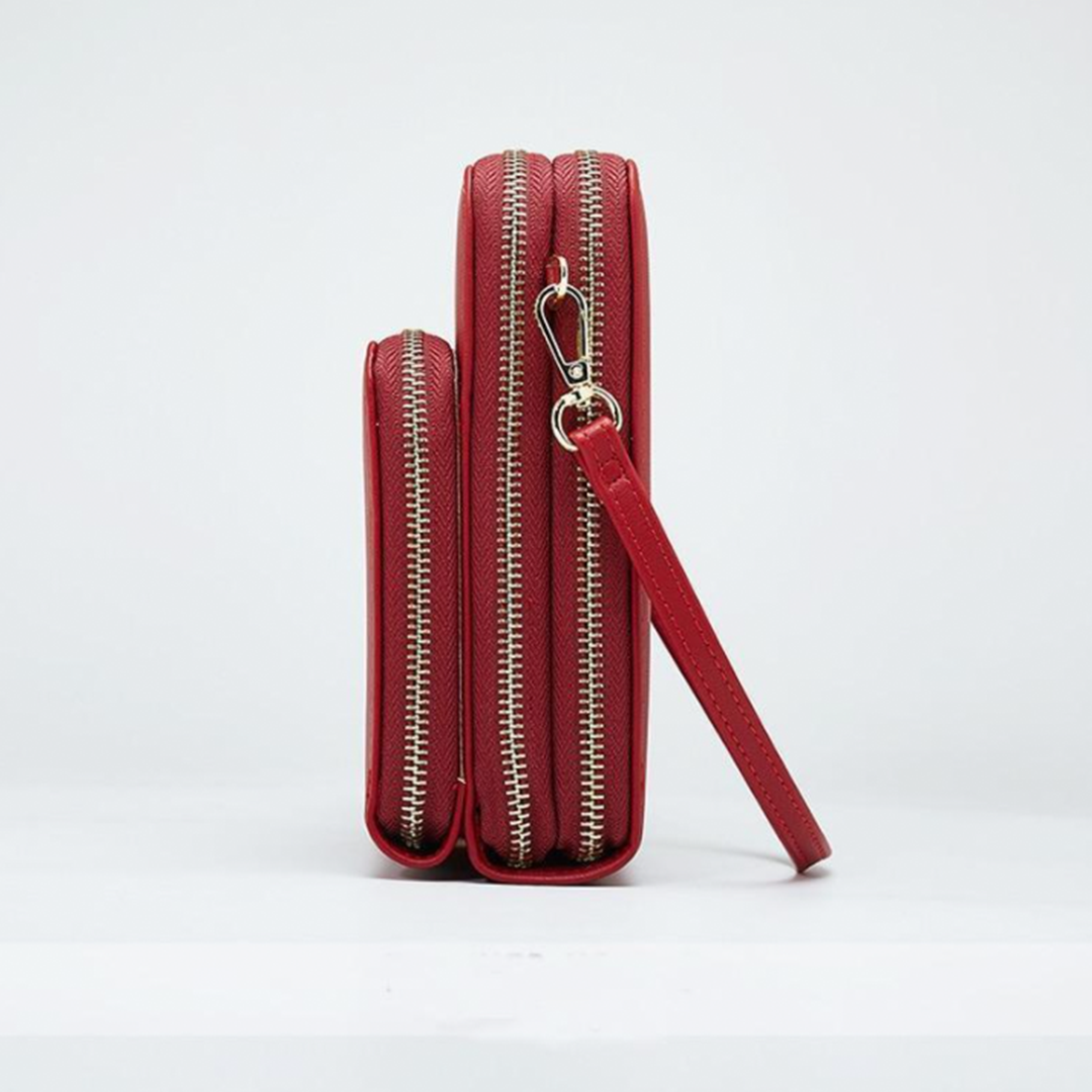 Kalsten | Triple Secure Leather Phone Purse: Elegance Meets Practicality