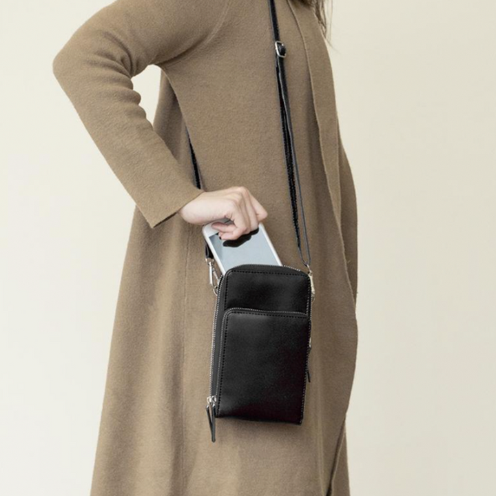 Kalsten | Triple Secure Leather Phone Purse: Elegance Meets Practicality