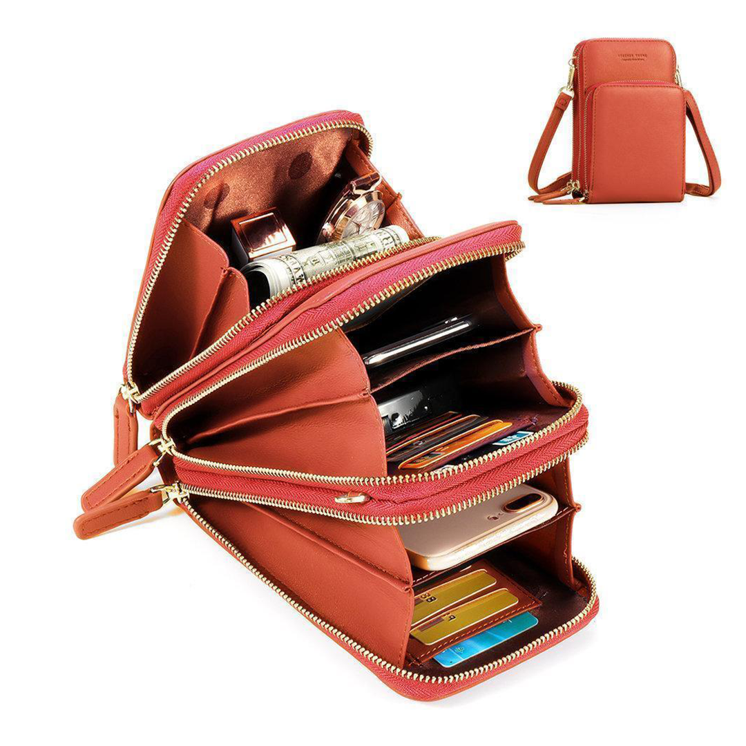 Kalsten | Triple Secure Leather Phone Purse: Elegance Meets Practicality
