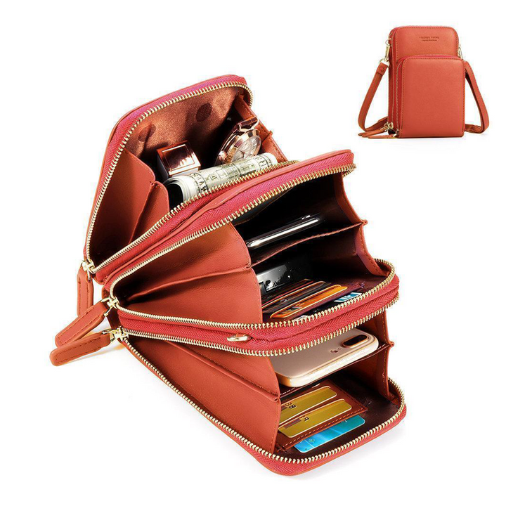 Kalsten | Triple Secure Leather Phone Purse: Elegance Meets Practicality