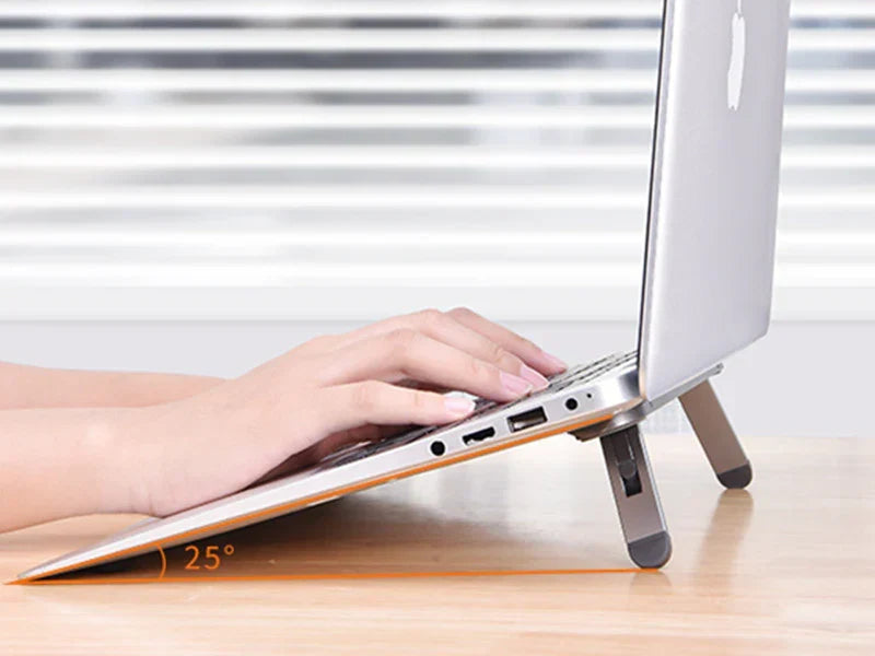 Kalsten | Portable Aluminum Laptop Stand, with Adjustable & Ergonomic Design, for Home, Office, Study & More