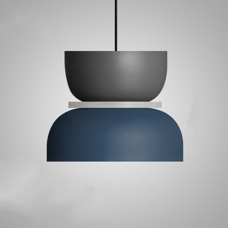 Pendant Light Metal 11.8 in Adjustable Colorful Living Room Bedroom Modern Ceiling Lamp | Kalsten
