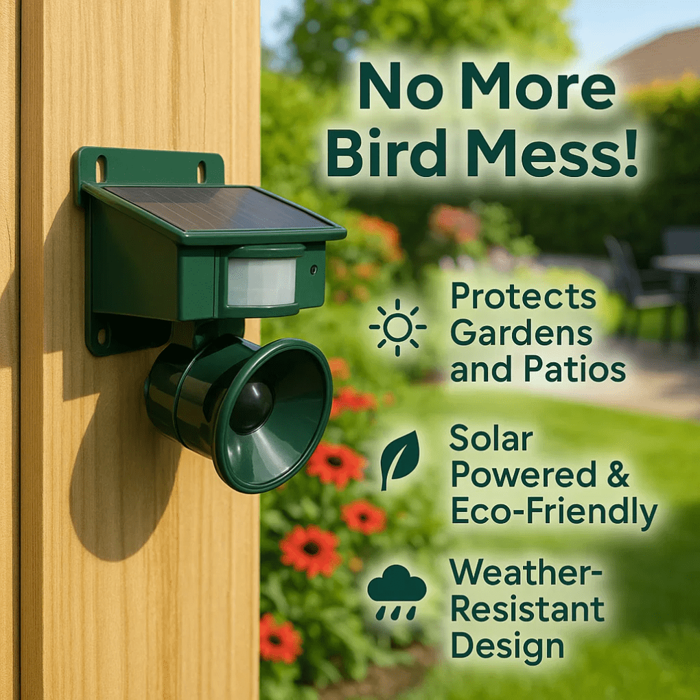 Skanto | Motion-Activated Bird Repeller for Balcony and Garden